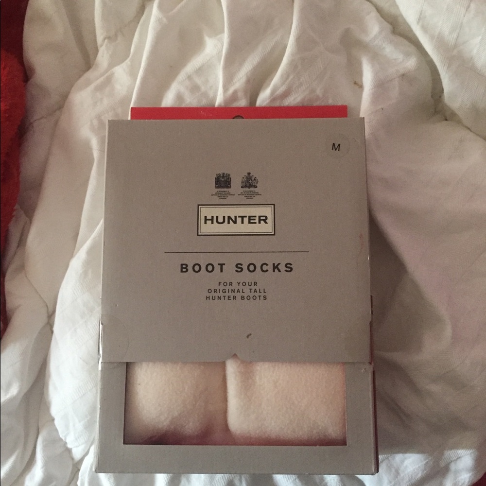 Hunter white boot socks